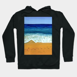 Beach Painting in Gouache Hoodie